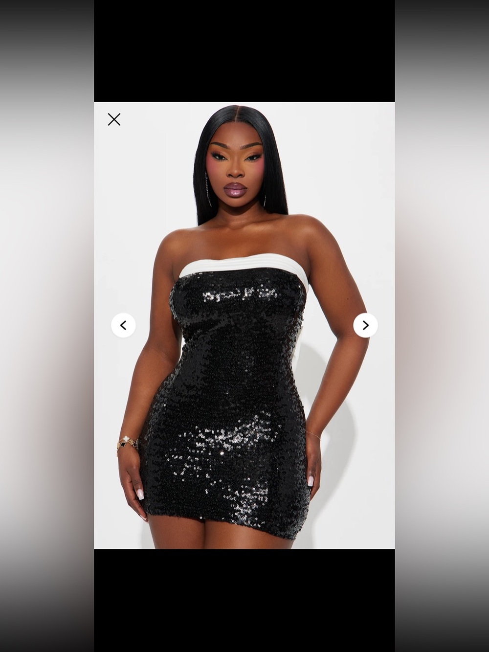 Becca Bow Sequin Mini Dress 2X